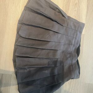 Oak and fort grey pleated skirt